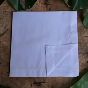 Guardanapo de Tecido 100% Algodão - 42 x 42 Cm - Branco